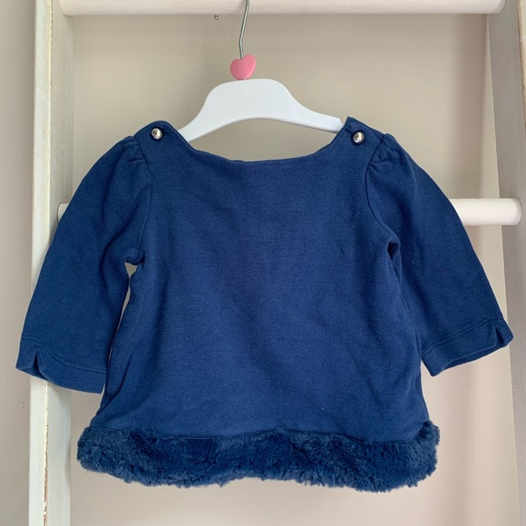 Janie and Jack Blue Top 18-24M - Picture 1 of 3